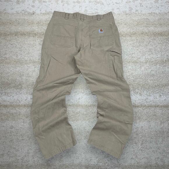 Carhartt Other - Vintage Carhartt Carpenter Pants Tan Canvas Relaxed Fit Dungarees Work Wear 90s